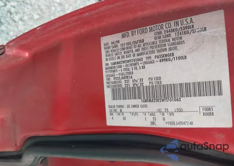 1998 Lincoln Town Car Signature из США, поврежденный, VIN 1LNFM82W2WY701062